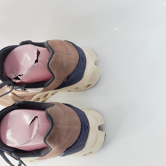 On Women's Brown Chambray Cloudstratus 2 Mesh Athletic Running Shoes Size 8 - Picture 4 of 7